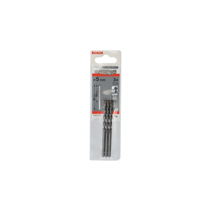 Bosch Betonbohrer CYL-3, Ø 5mm(3 Stück, Arbeitslänge 50mm)