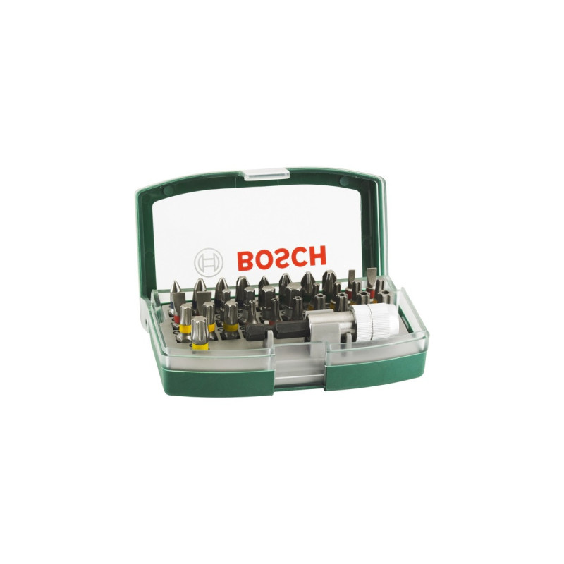 Bosch Bit-Set, 32-teilig, Bit-Satz(grün, mit Farbcodierung)