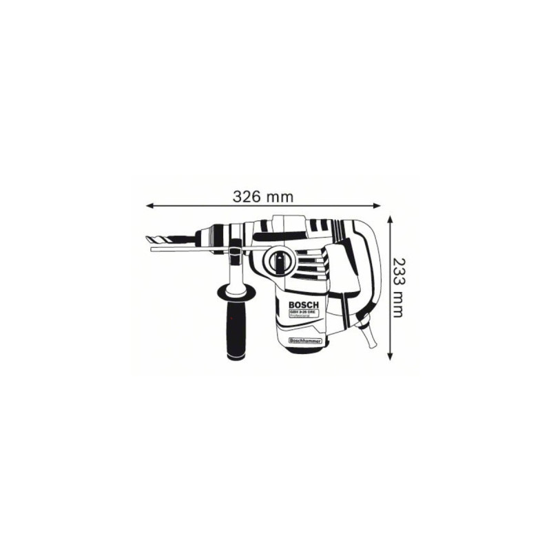 Bosch Bohrhammer GBH 3-28 DRE Professional(blau, 800 Watt, Koffer)