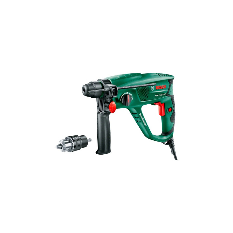 Bosch Bohrhammer PBH 2100 SRE(grün/schwarz, 550 Watt, Koffer)
