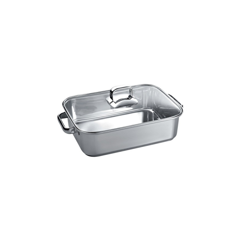 Bosch Bräter aus Edelstahl HEZ390011(edelstahl, mit Glasdeckel)