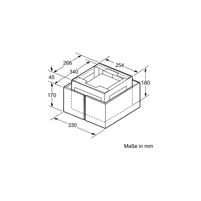 Bosch CleanAirPlus Umluftmodul DIZ1CX5C6, Umrüst-Set(silber)