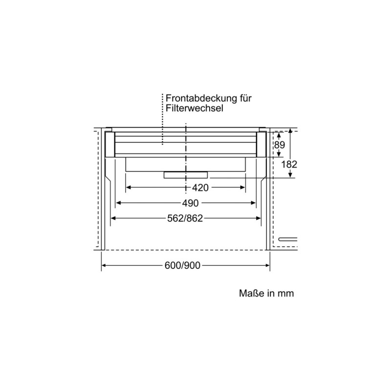 Bosch CleanAirPlus Umluftmodul DWZ1IX1C6, Umrüst-Set(silber)