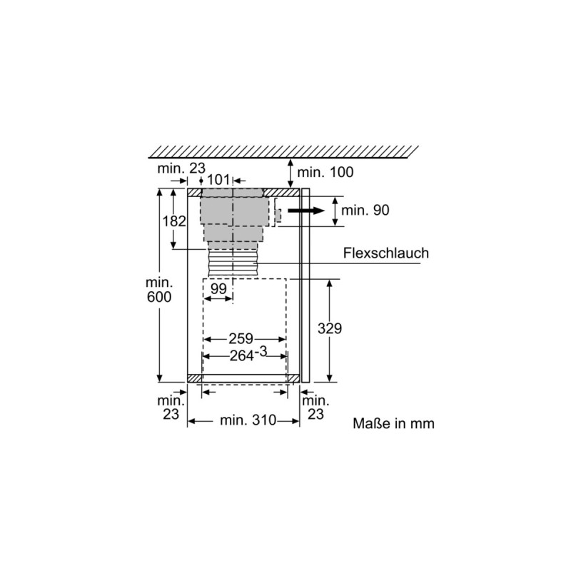 Bosch CleanAirPlus Umluftmodul DWZ1IX1C6, Umrüst-Set(silber)