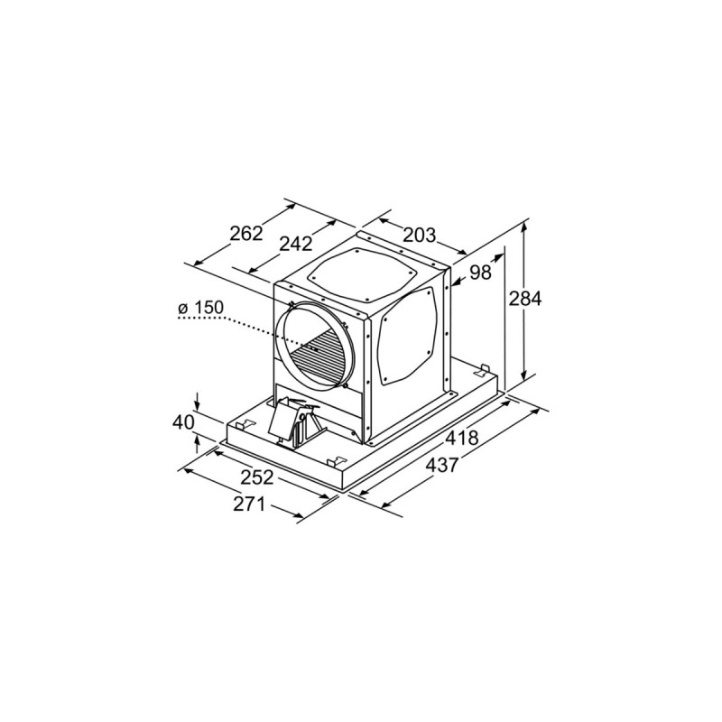 Bosch CleanAir Umluftmodul regenerierbar DIZ0JC2D0, Umrüst-Set(weiß)