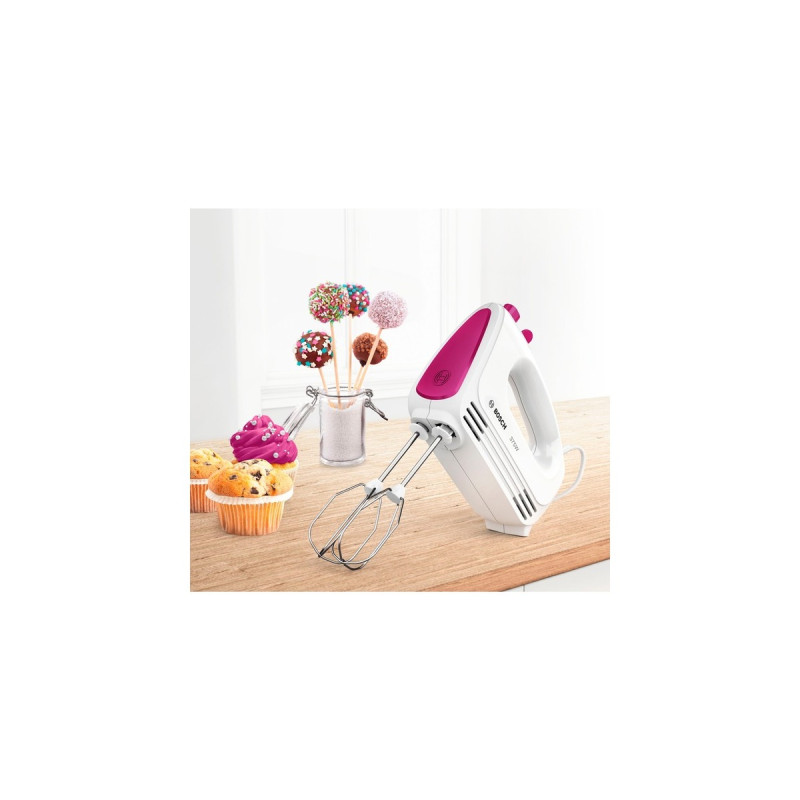 Bosch CleverMixx FUN MFQ2210P, Handmixer(weiß/pink)