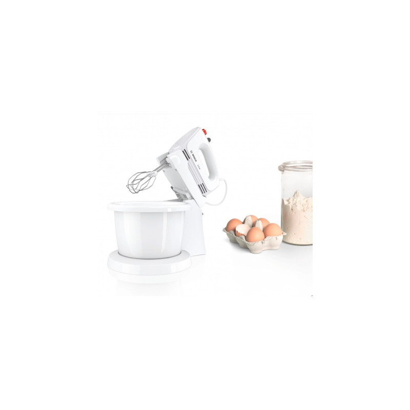 Bosch CleverMixx MFQ 2600W, Handmixer(weiß/rot)
