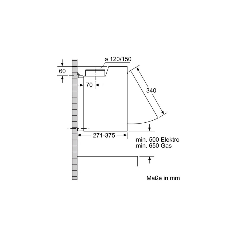 Bosch DEM66AC00 Serie | 2, Dunstabzugshaube(silber)