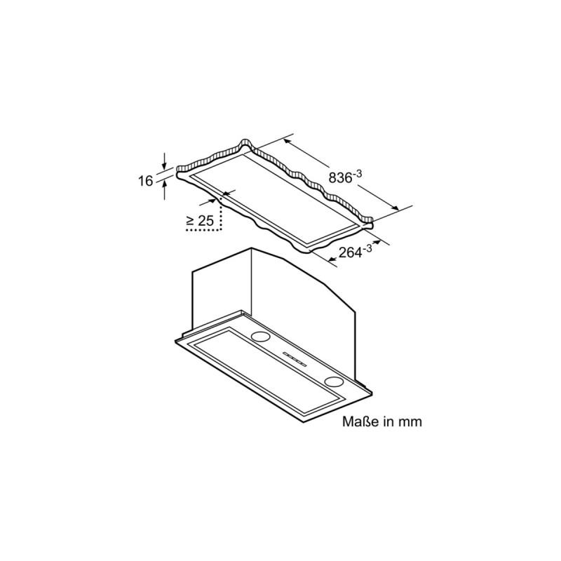 Bosch DHL885C Serie | 6, Dunstabzugshaube(silber)