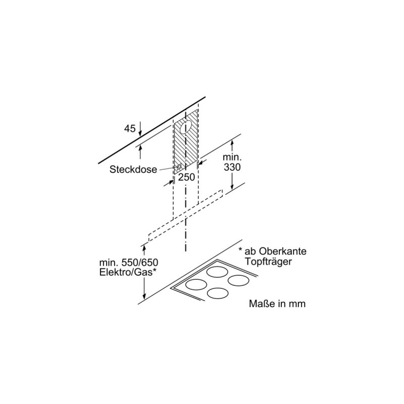 Bosch DWB66DM50 Serie | 4, Dunstabzugshaube(edelstahl)