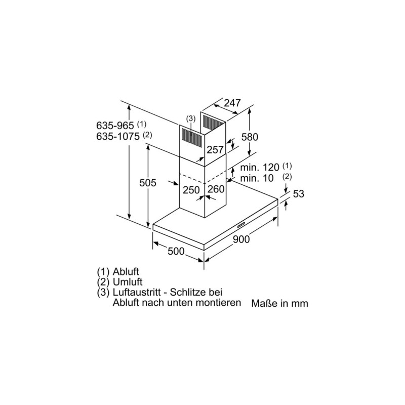 Bosch DWB97IM50 Serie | 4, Dunstabzugshaube(edelstahl)