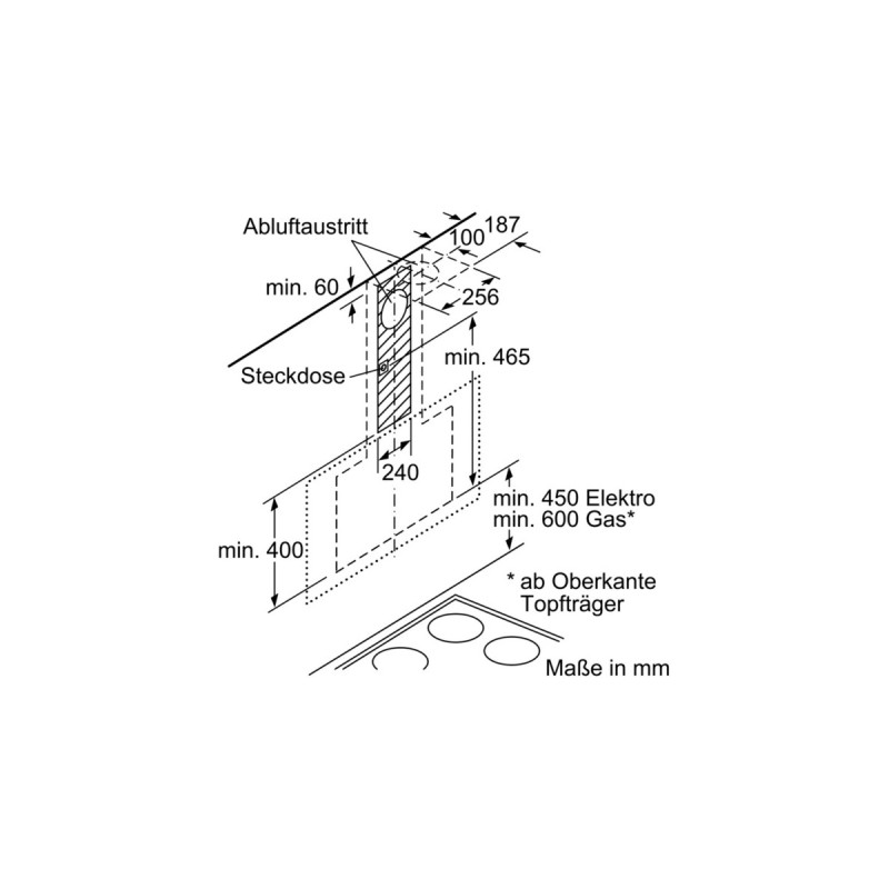 Bosch DWK98PR20 Serie | 8, Dunstabzugshaube(weiß, Home Connect)