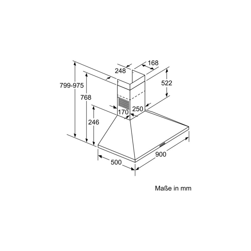 Bosch DWP94BC50 Serie | 2, Dunstabzugshaube(edelstahl)
