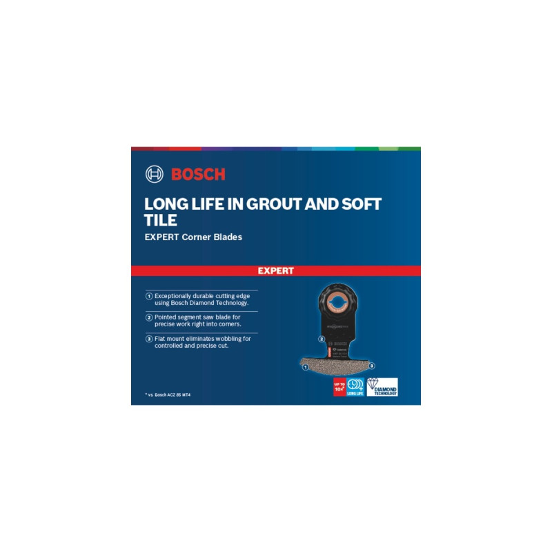 Bosch Diamant-Segmentsägeblatt Expert MATI 68 RD4 Grout + Abrasive(10 Stück, Schnittbreite 2,2mm)