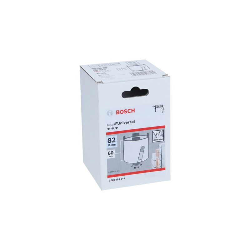 Bosch Diamant-Steckdosen-Bohrkrone Best for Universal, Ø 82mm, Bohrer(M16)