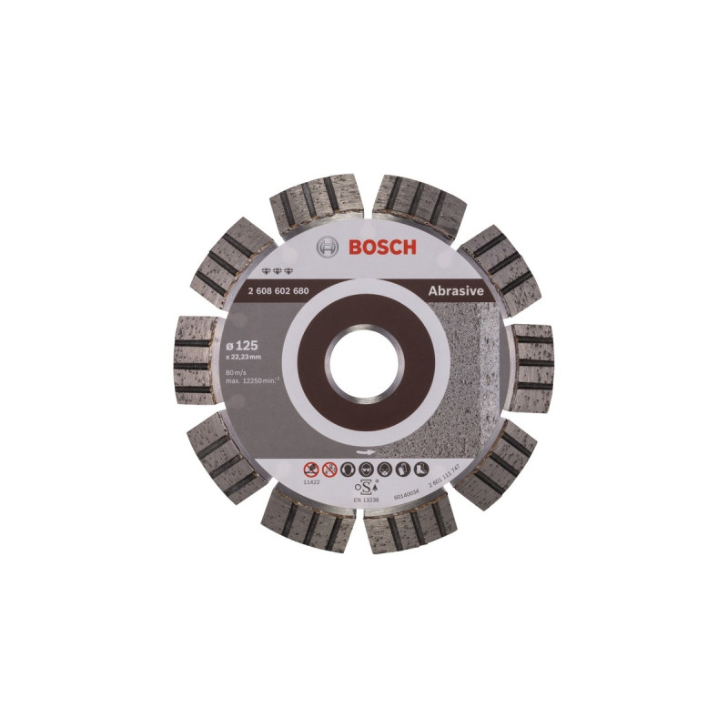 Bosch Diamanttrennscheibe Best for Abrasive, Ø 125mm(Bohrung 22,23mm)