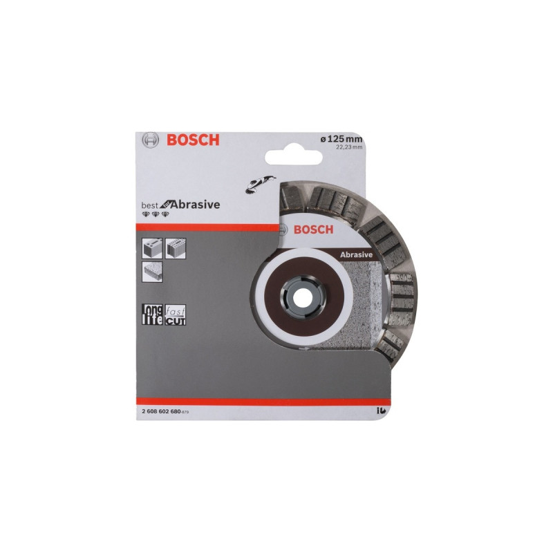 Bosch Diamanttrennscheibe Best for Abrasive, Ø 125mm(Bohrung 22,23mm)