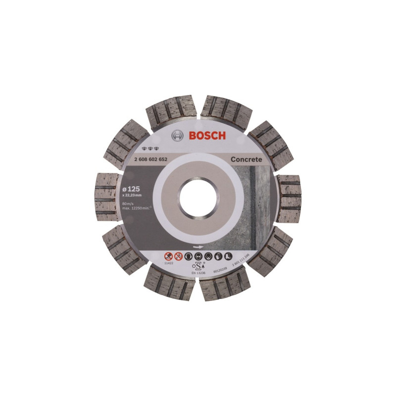 Bosch Diamanttrennscheibe Best for Concrete, Ø 125mm(Bohrung 22,23mm)