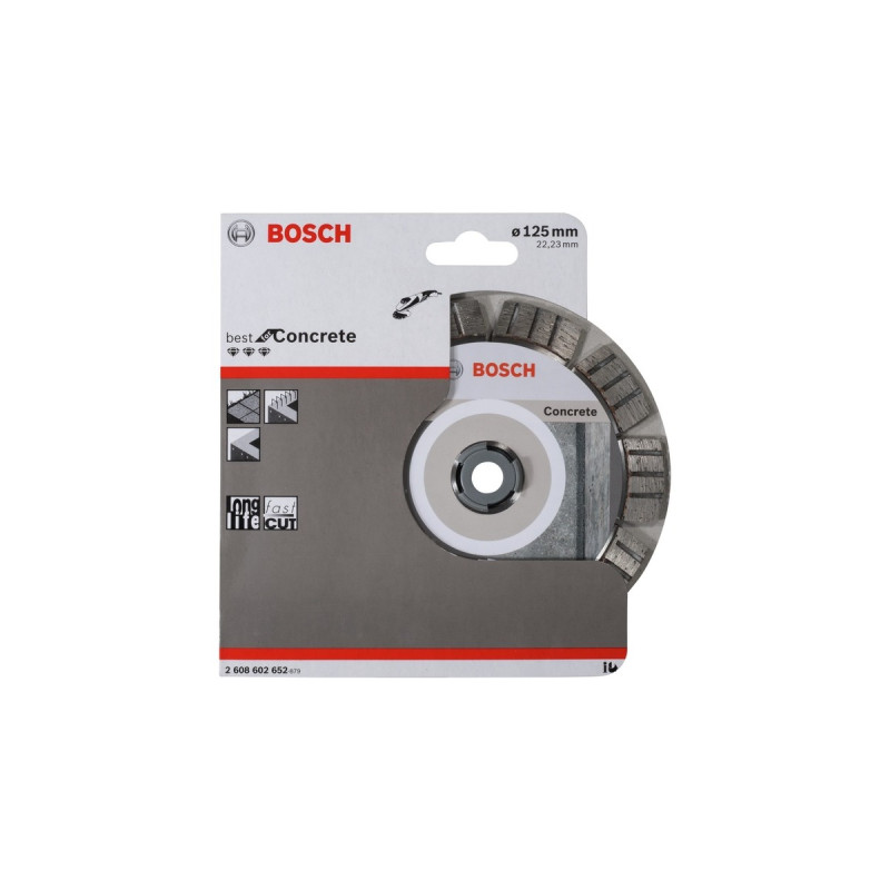 Bosch Diamanttrennscheibe Best for Concrete, Ø 125mm(Bohrung 22,23mm)