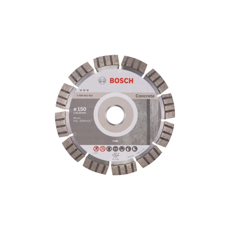 Bosch Diamanttrennscheibe Best for Concrete, Ø 150mm(Bohrung 22,23mm)