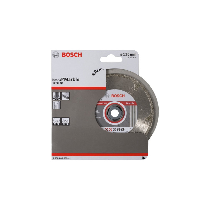 Bosch Diamanttrennscheibe Best for Marble, Ø 115mm(Bohrung 22,23mm)
