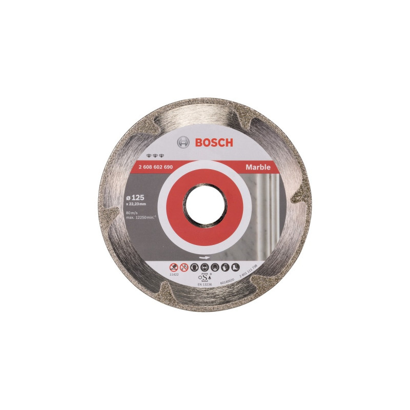 Bosch Diamanttrennscheibe Best for Marble, Ø 125mm(Bohrung 22,23mm)