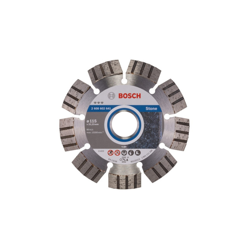 Bosch Diamanttrennscheibe Best for Stone, Ø 115mm(Bohrung 22,23mm)