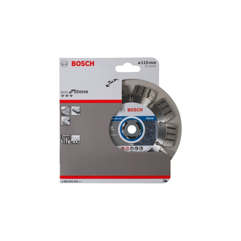 Bosch Diamanttrennscheibe Best for Stone, Ø 115mm(Bohrung 22,23mm)