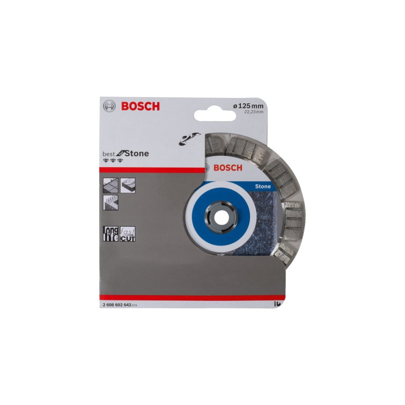 Bosch Diamanttrennscheibe Best for Stone, Ø 125mm(Bohrung 22,23mm)