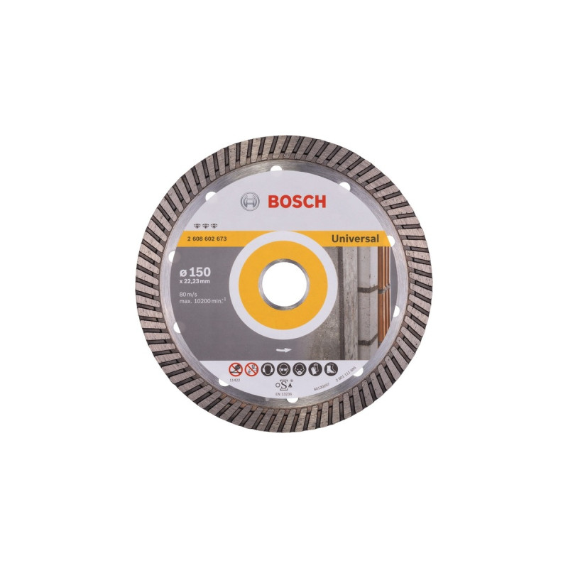 Bosch Diamanttrennscheibe Best for Universal Turbo, Ø 150mm(Bohrung 22,23mm)