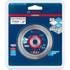 Bosch Diamanttrennscheibe Expert HardCeramic, Ø 76mm(Bohrung 10mm, für Mini-Winkelschleifer)