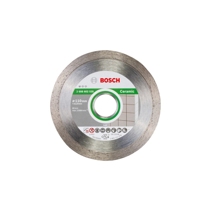 Bosch Diamanttrennscheibe Standard for Ceramic, Ø 110mm(Bohrung 22,23mm)