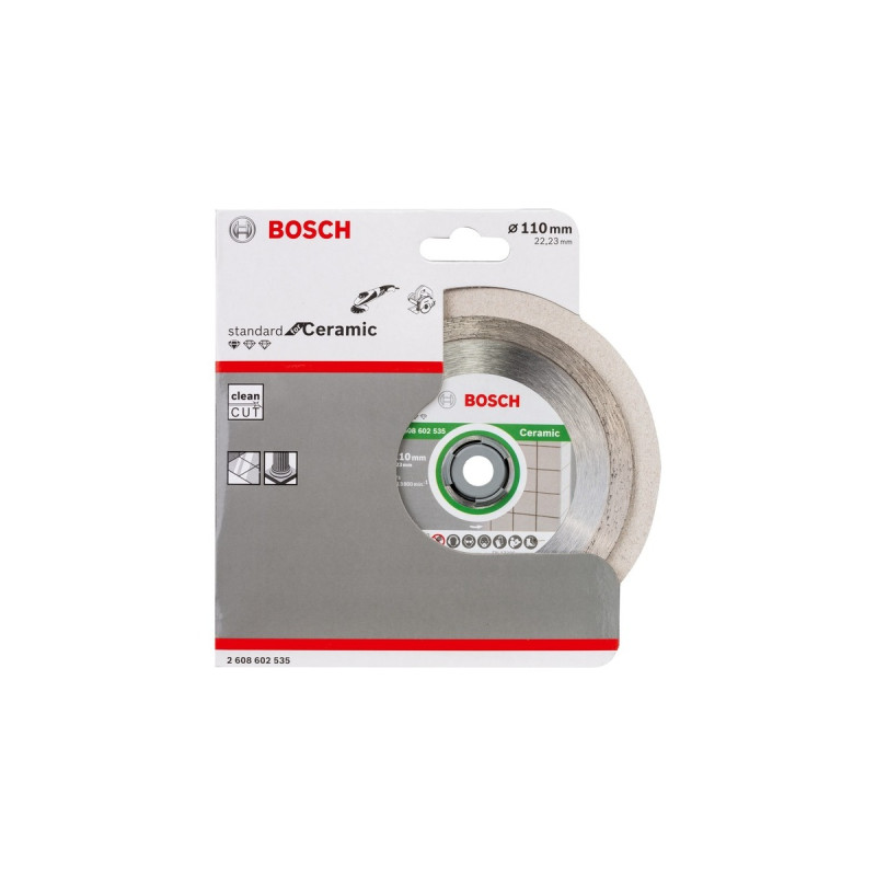 Bosch Diamanttrennscheibe Standard for Ceramic, Ø 110mm(Bohrung 22,23mm)