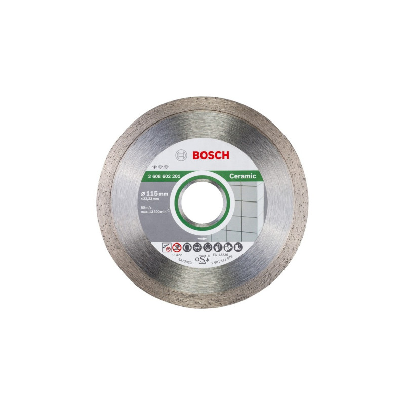 Bosch Diamanttrennscheibe Standard for Ceramic, Ø 115mm(Bohrung 22,23mm)