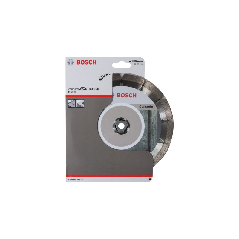 Bosch Diamanttrennscheibe Standard for Concrete, Ø 180mm(Bohrung 22,23mm)