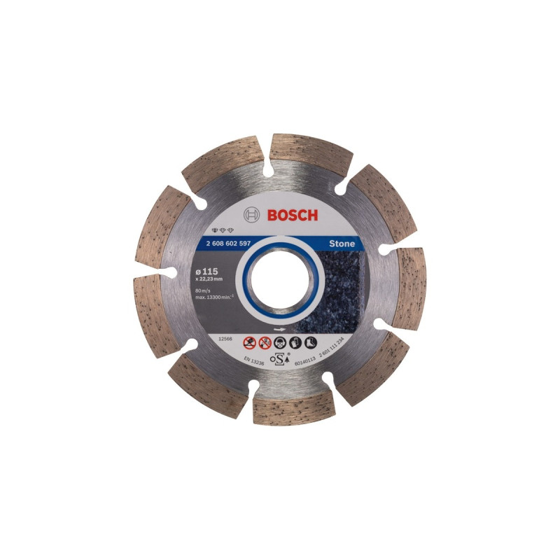 Bosch Diamanttrennscheibe Standard for Stone, Ø 115mm(Bohrung 22,23mm)