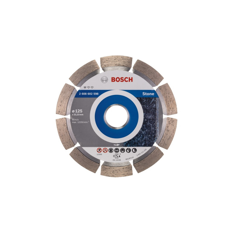 Bosch Diamanttrennscheibe Standard for Stone, Ø 125mm(Bohrung 22,23mm)
