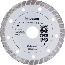 Bosch Diamanttrennscheibe Turbo, Ø 115mm(Bohrung 22,23mm)