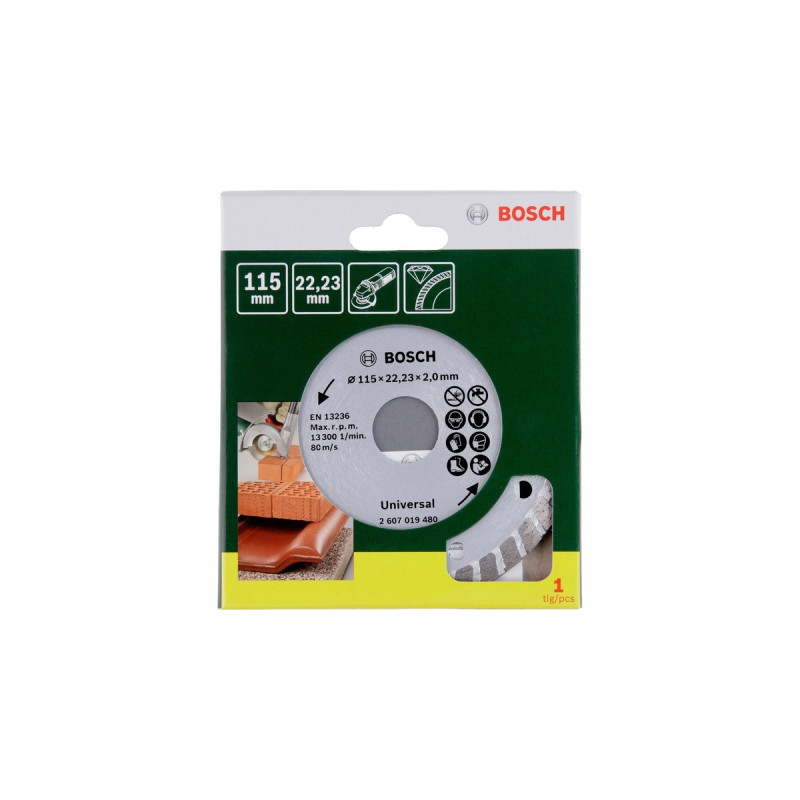 Bosch Diamanttrennscheibe Turbo, Ø 115mm(Bohrung 22,23mm)