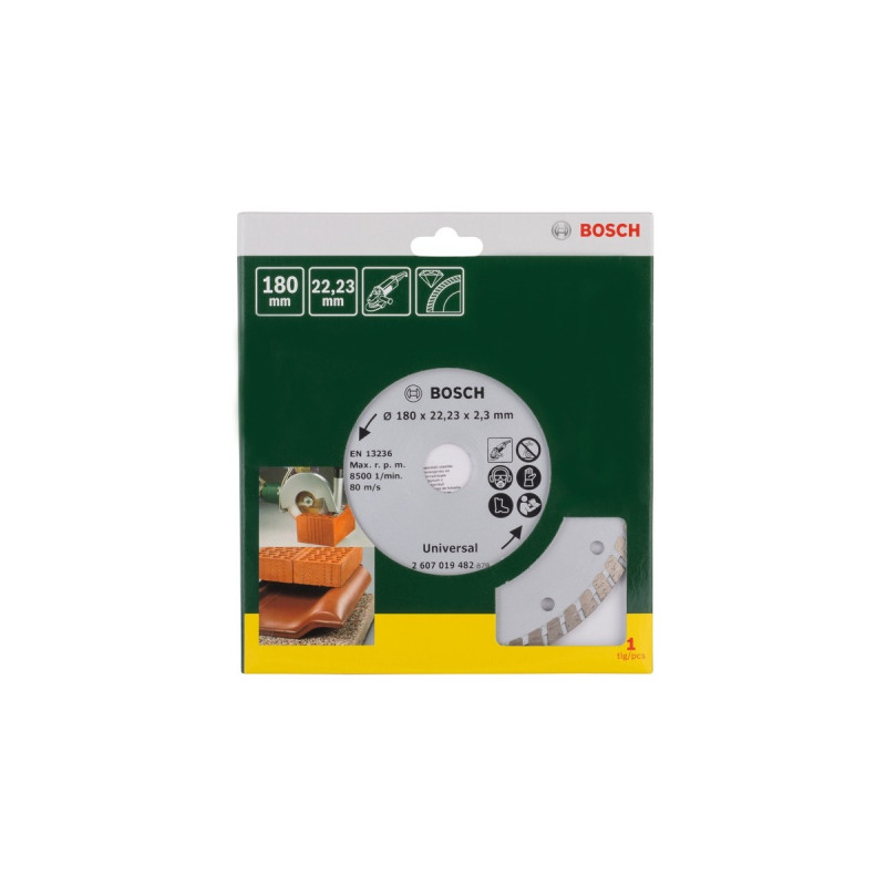 Bosch Diamanttrennscheibe Turbo, Ø 180mm(Bohrung 22,23mm)
