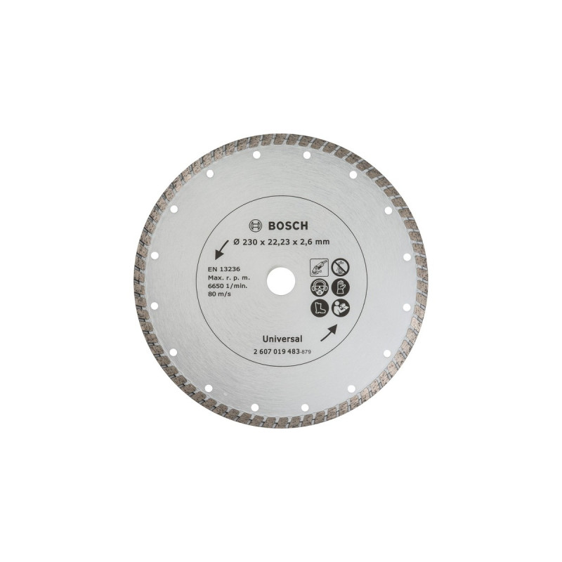 Bosch Diamanttrennscheibe Turbo, Ø 230mm(Bohrung 22,23mm)