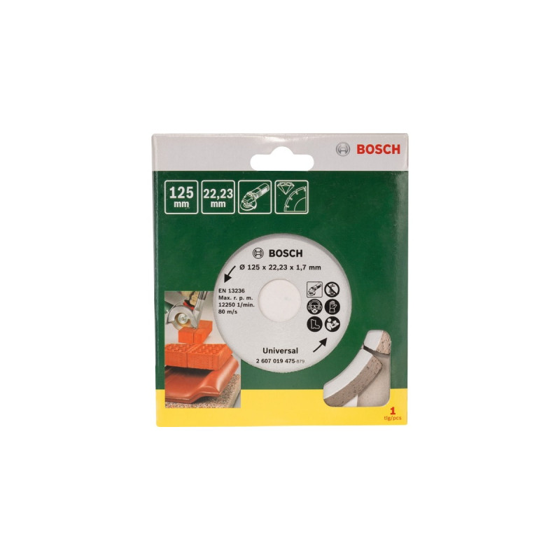 Bosch Diamanttrennscheibe Universal, Ø 125mm(Bohrung 22,23mm)