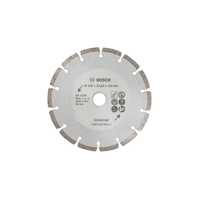 Bosch Diamanttrennscheibe Universal, Ø 180mm(Bohrung 22,23mm)