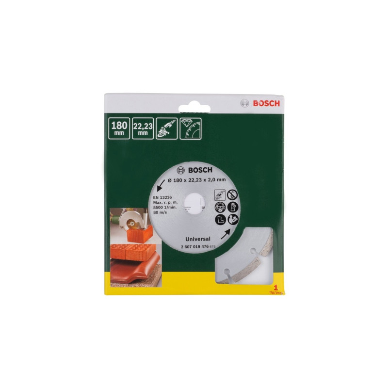 Bosch Diamanttrennscheibe Universal, Ø 180mm(Bohrung 22,23mm)