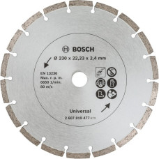 Bosch Diamanttrennscheibe Universal, Ø 230mm(2 Stück, Bohrung 22,23mm)