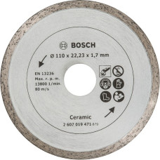 Bosch Diamanttrennscheibe für Fliesen, Ø 110mm(Bohrung 22,23mm)