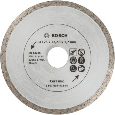 Bosch Diamanttrennscheibe für Fliesen, Ø 125mm(Bohrung 22,23mm)