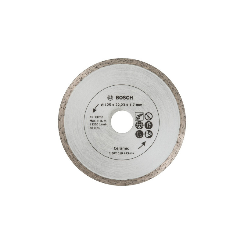 Bosch Diamanttrennscheibe für Fliesen, Ø 125mm(Bohrung 22,23mm)