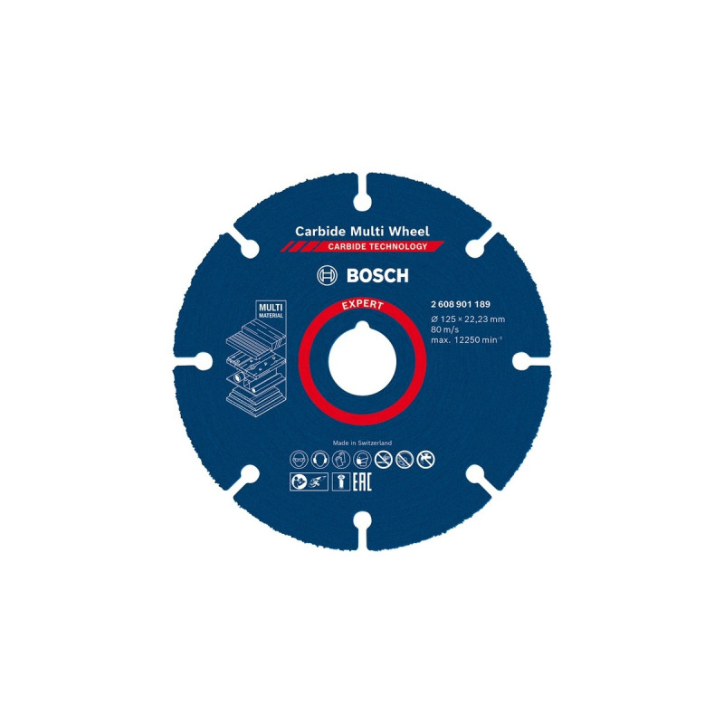 Bosch EXPERT Carbide MultiWheel Trennscheibe, Ø 125mm(Bohrung 22,23mm, gerade)