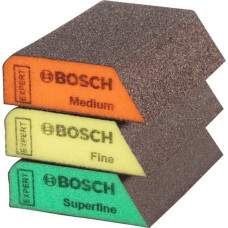 Bosch EXPERT S470 Combi Schleifblock-Set, 3-teilig, Schleifschwamm(mehrfarbig, 97 x 69 x 26mm)